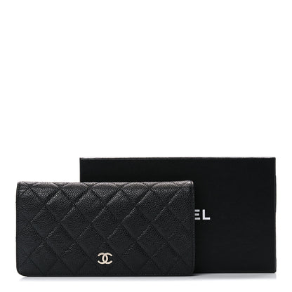Chanel Caviar Quilted Yen Wallet Black 13 of 13