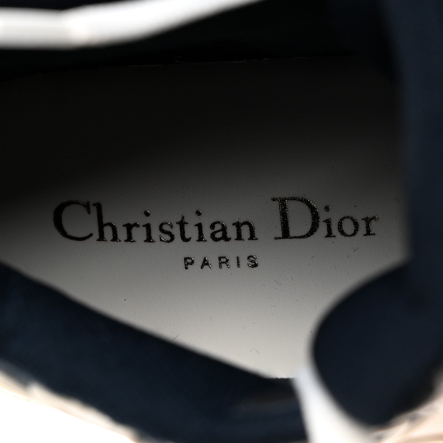 Christian Dior Canvas Embroidered Womens Walk'n' Dior Star High Top Sneakers 36 White Navy 6 of 8