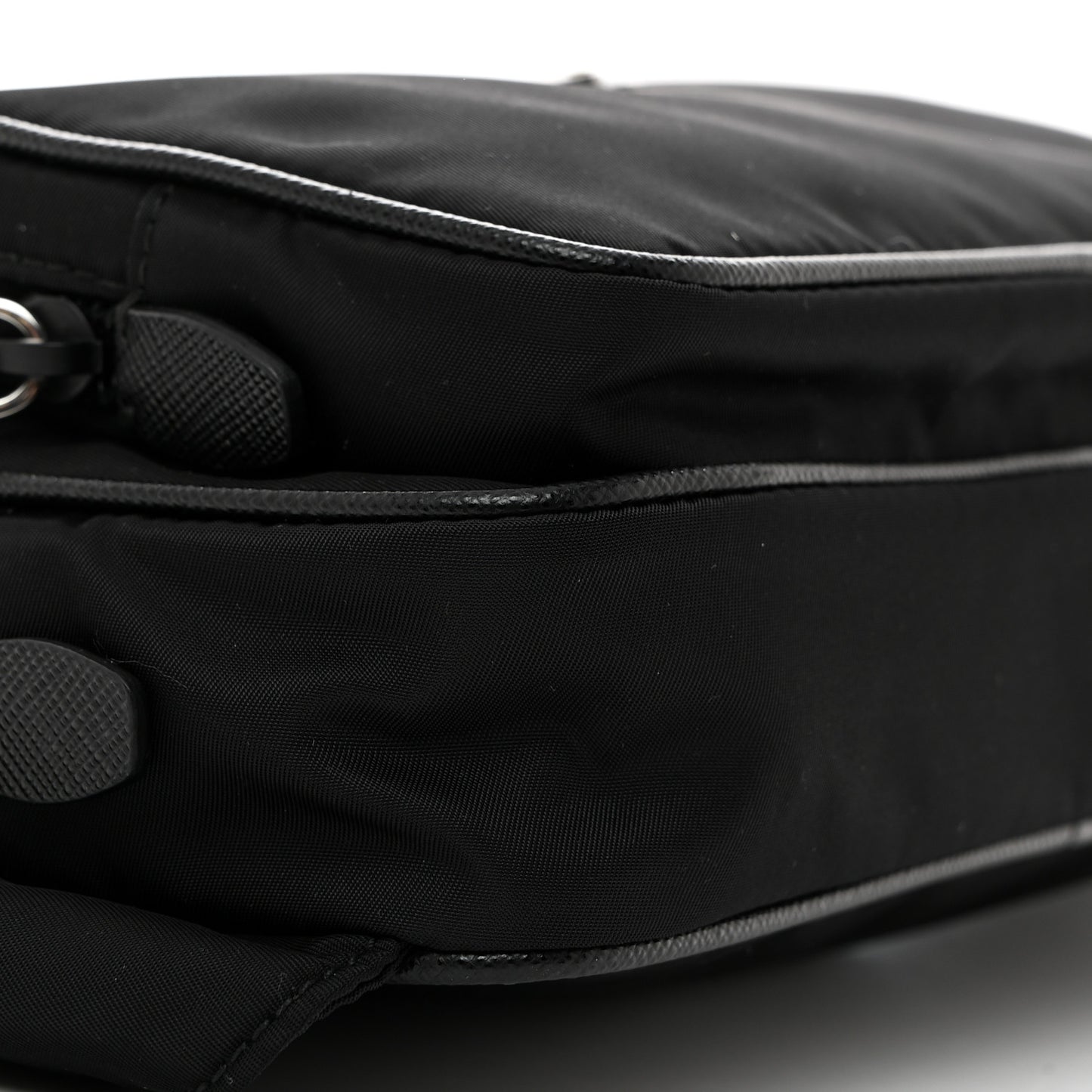 Re-Nylon Saffiano Belt Bag L Black