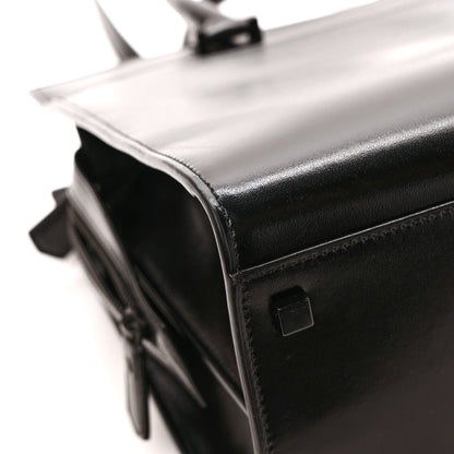 Saint Laurent Shiny Calfskin Medium Uptown Tote Black 9 of 10