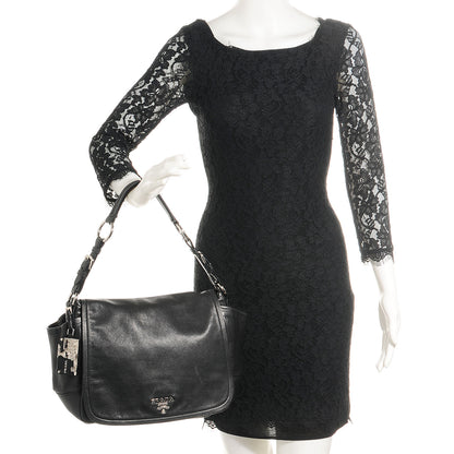 Prada Soft Calf Shoulder Bag Nero Black 2 of 10