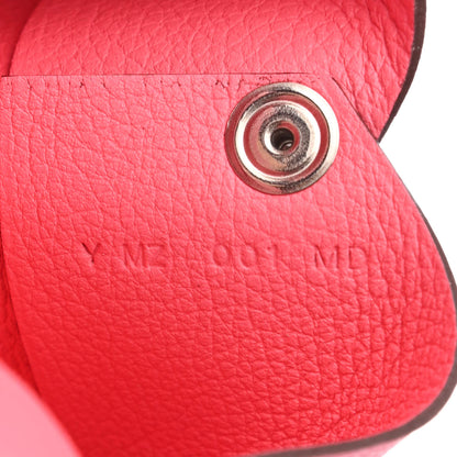 Hermes Evercolor Calvi Card Case Rose Azalee 7 of 7