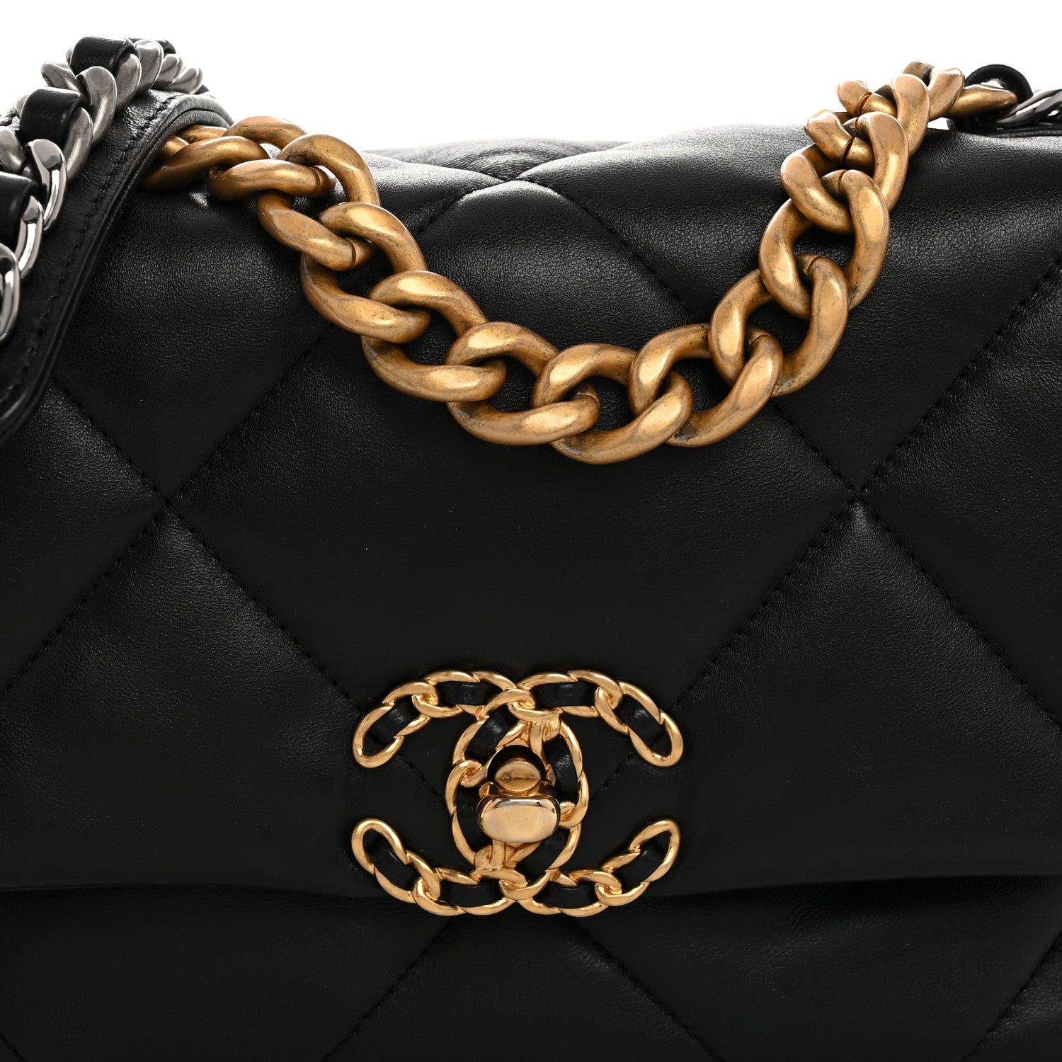 Chanel Lambskin Quilted Medium Chanel 19 Flap Black 8 of 10