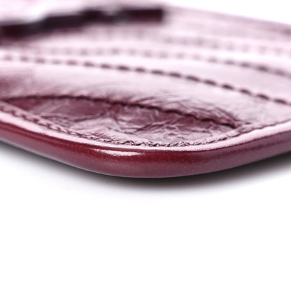 Saint Laurent Crinkled Calfskin Matelasse Niki Bill Pouch Rouge Legion 11 of 12
