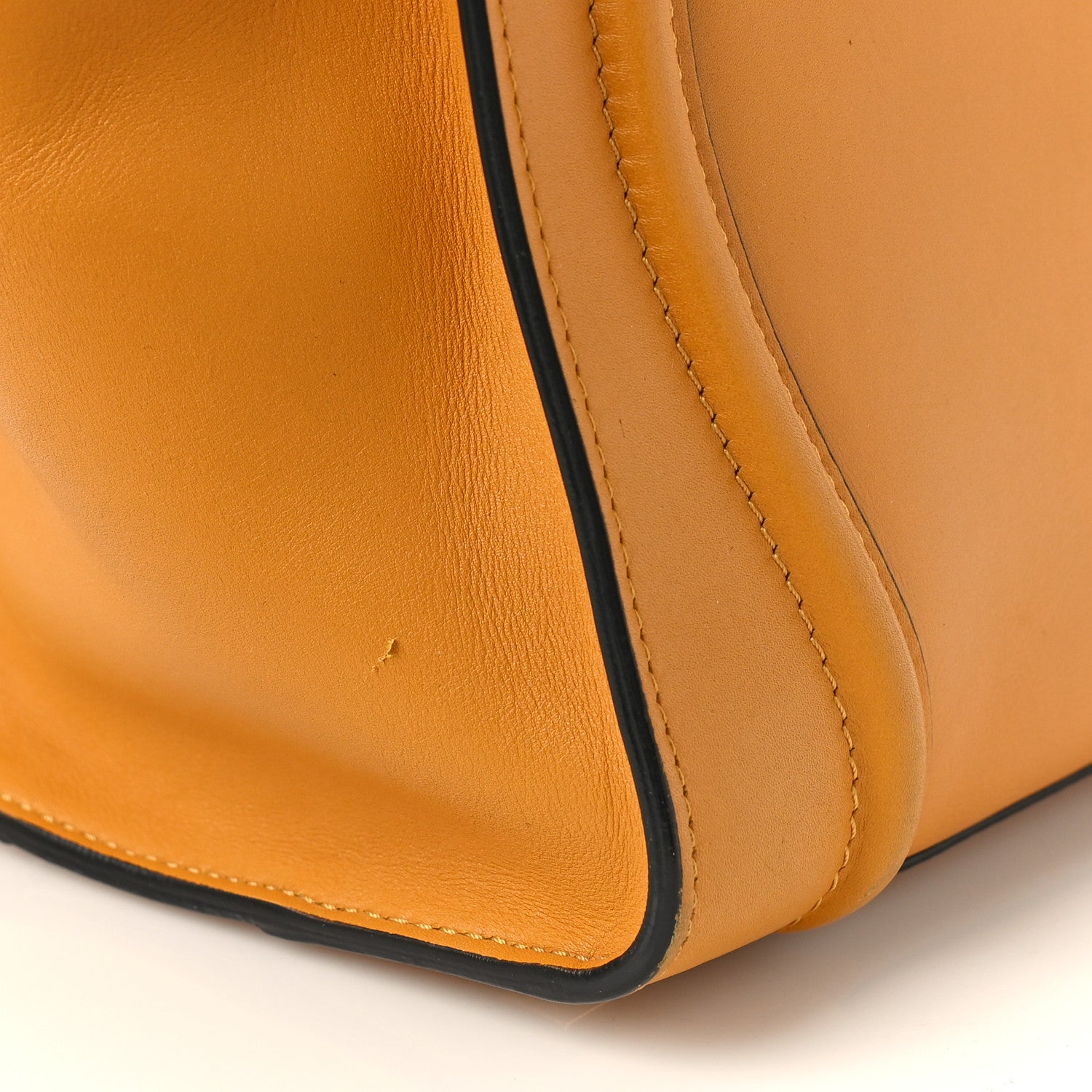 Celine Smooth Calfskin Micro Luggage Amber 10 of 11