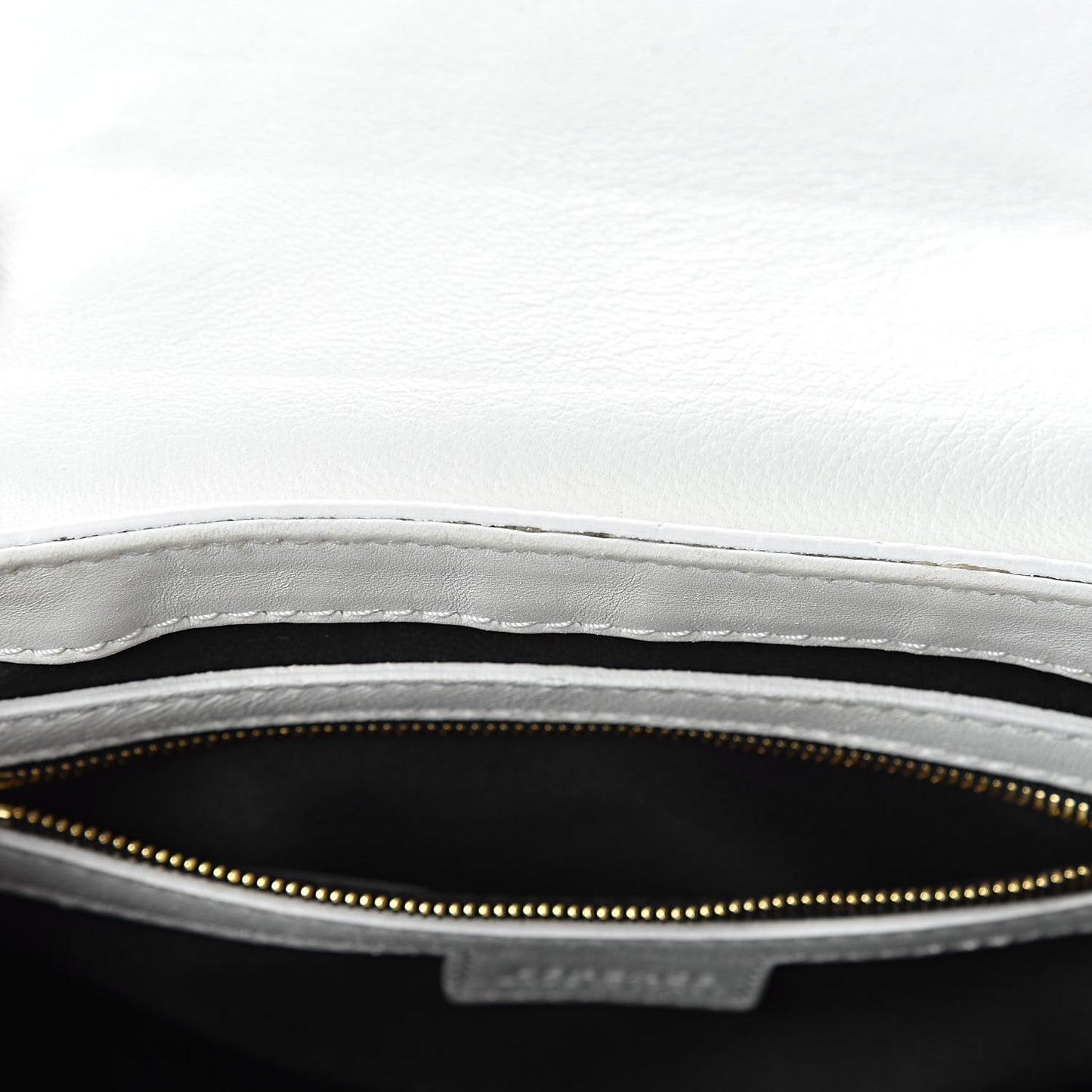 Calfskin Vanitas Crossbody Bag White