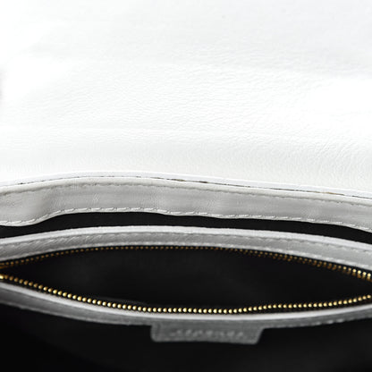 Versace Calfskin Vanitas Crossbody Bag White 12 of 21