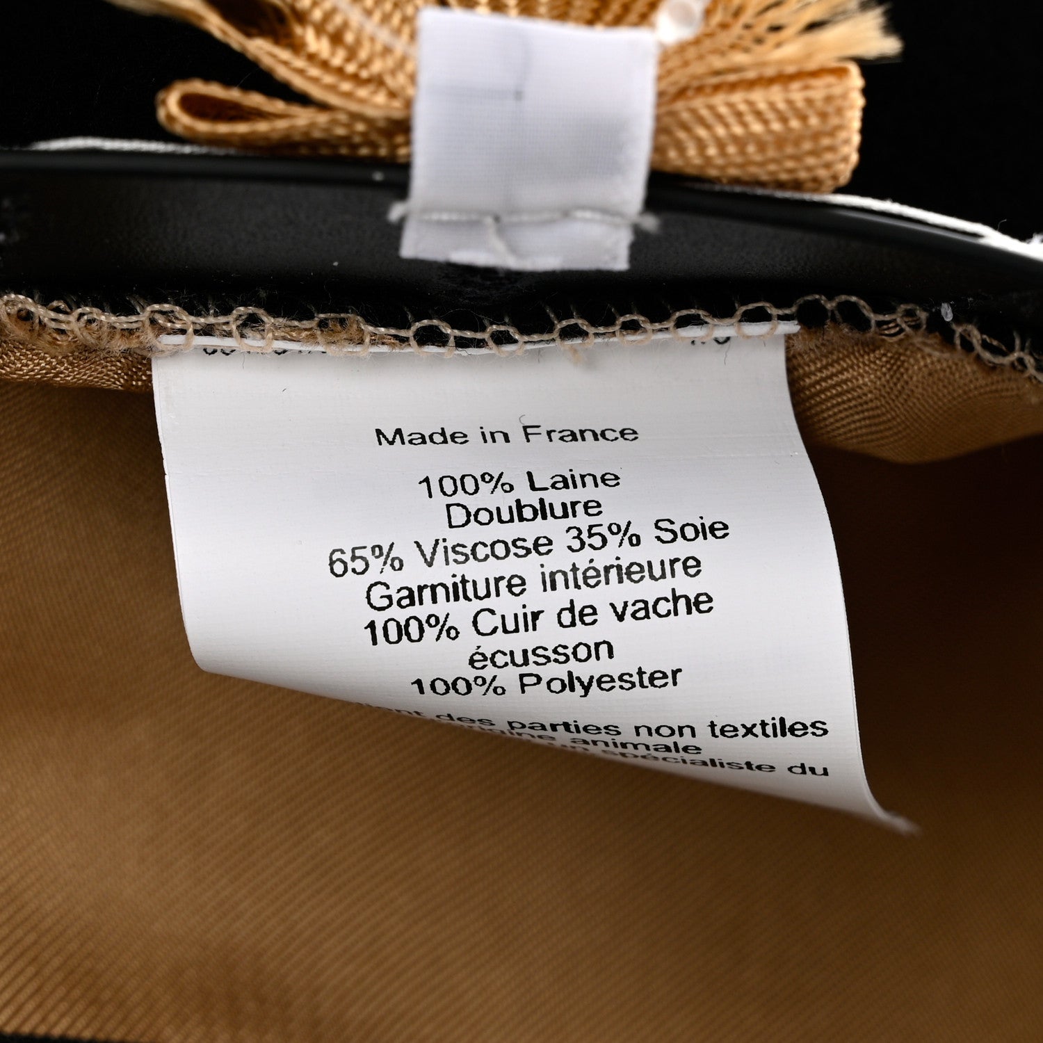 Hermes Merinos Wool Felt Felicity Beret Hat 57 Black 9 of 9