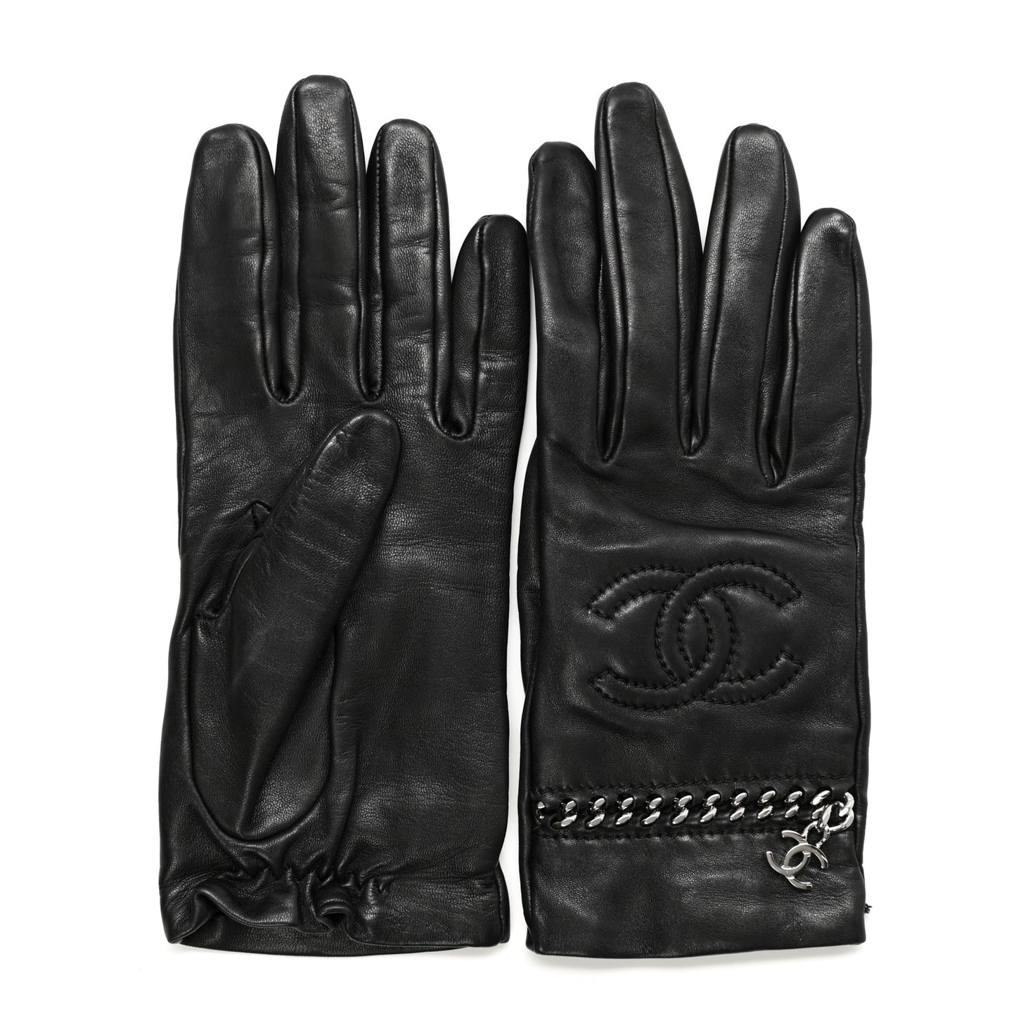 Lambskin Chain CC Glove 7 Black