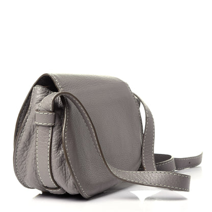 Chloe Calfskin Mini Marcie Round Crossbody Bag Cashmere Grey 3 of 11