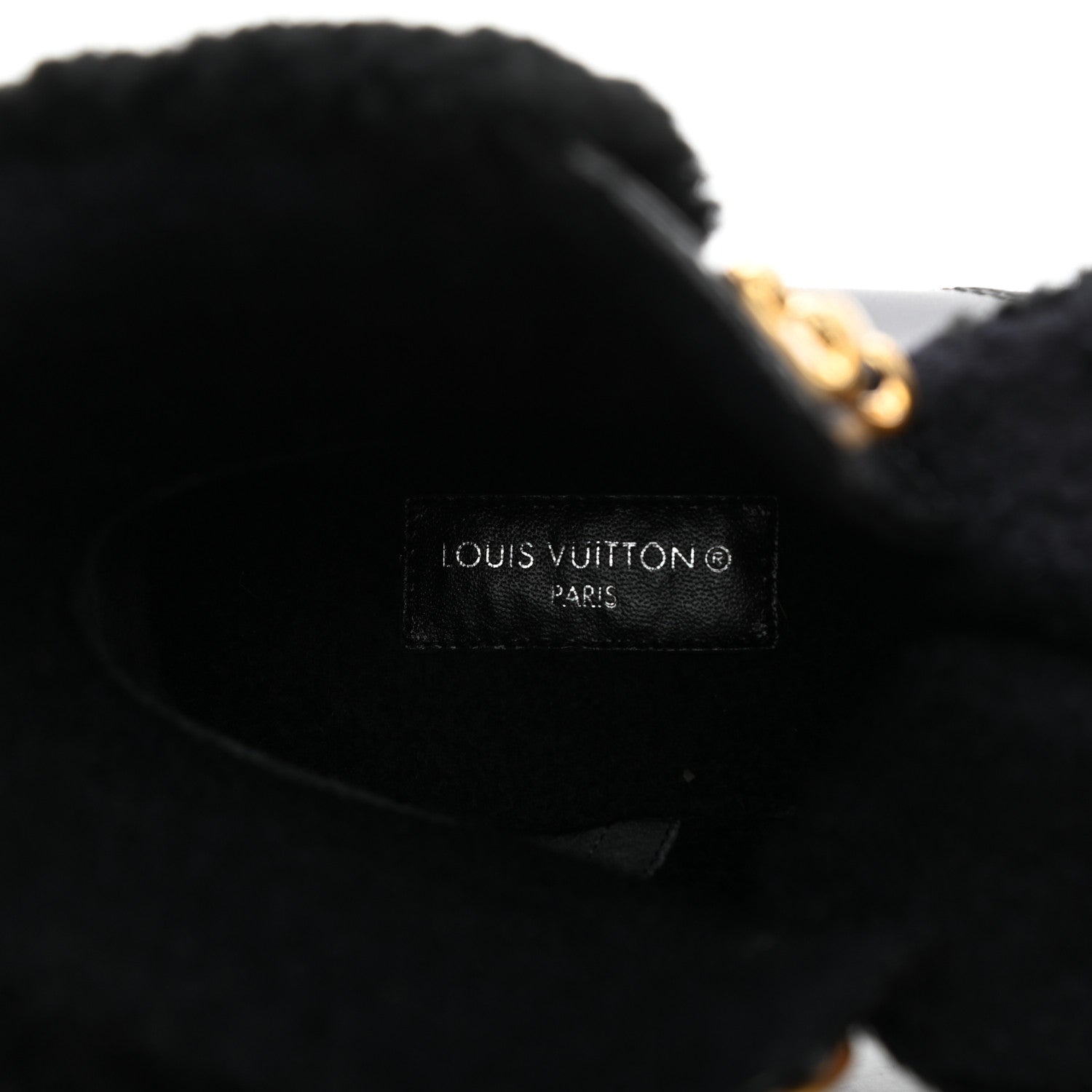 Louis Vuitton Calfskin Shearling Territory Ranger Combat Boots 40 Black 8 of 9