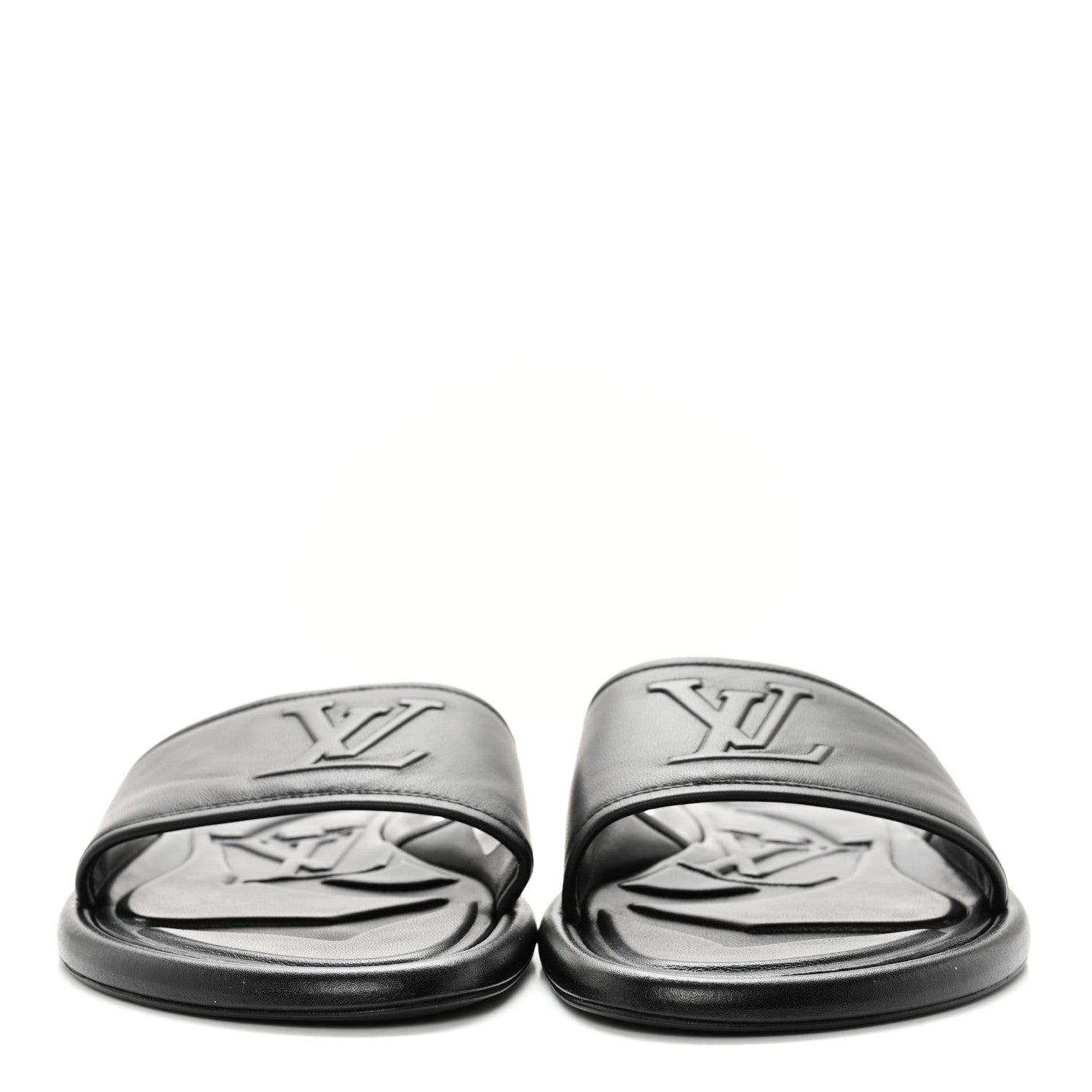 Louis Vuitton Lambskin Magnetic Flat Mule 36 Black 2 of 9