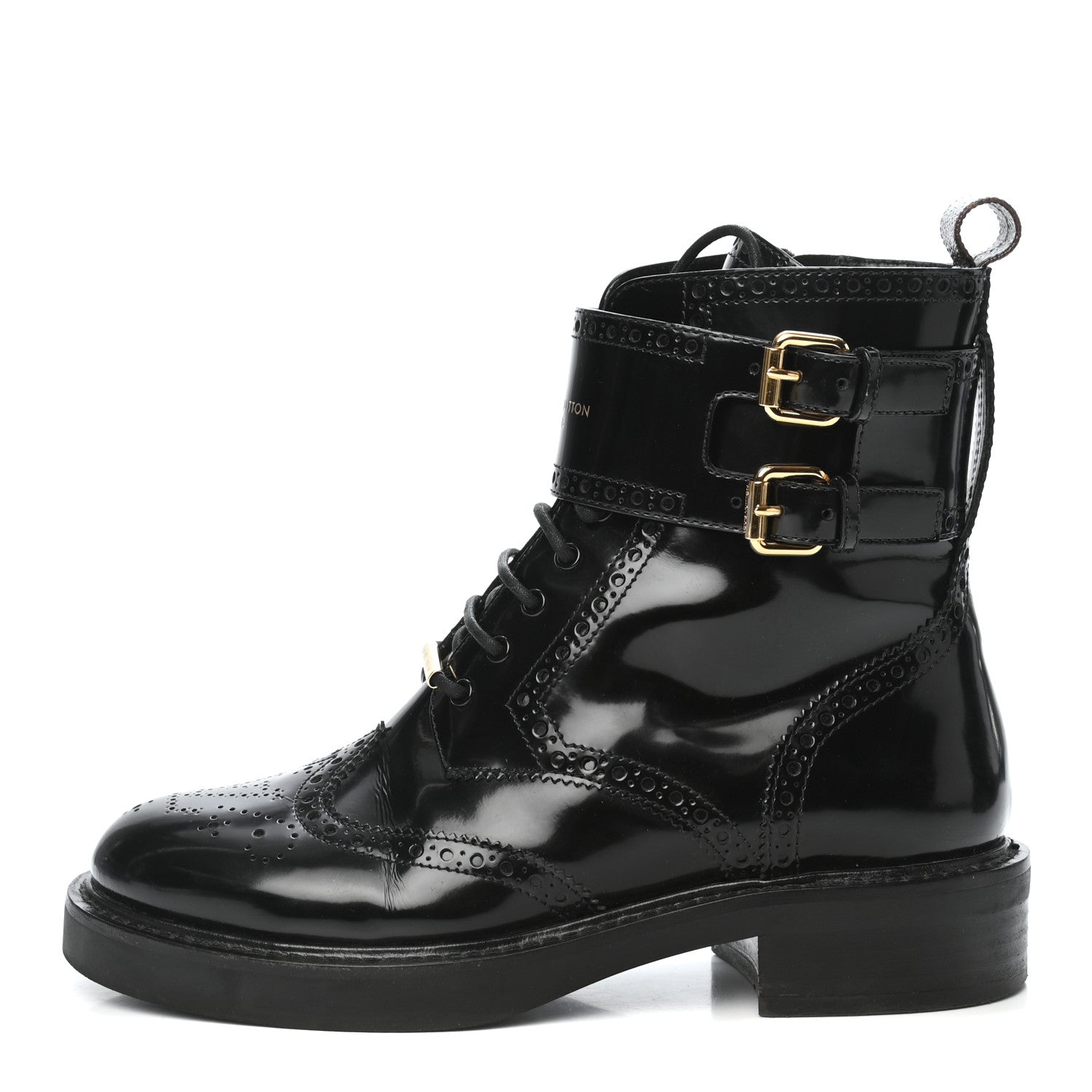 Louis Vuitton Glazed Calfskin Midtown Ankle Boots 37 Black 1 of 10