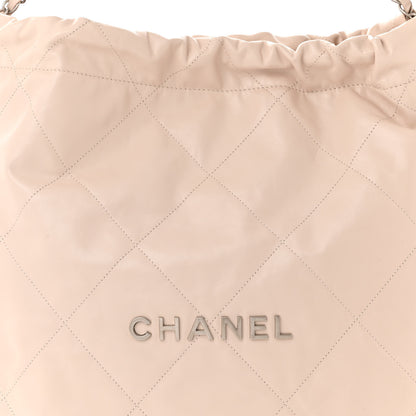 Chanel Shiny Calfskin Quilted Chanel 22 Ecru 8 of 10
