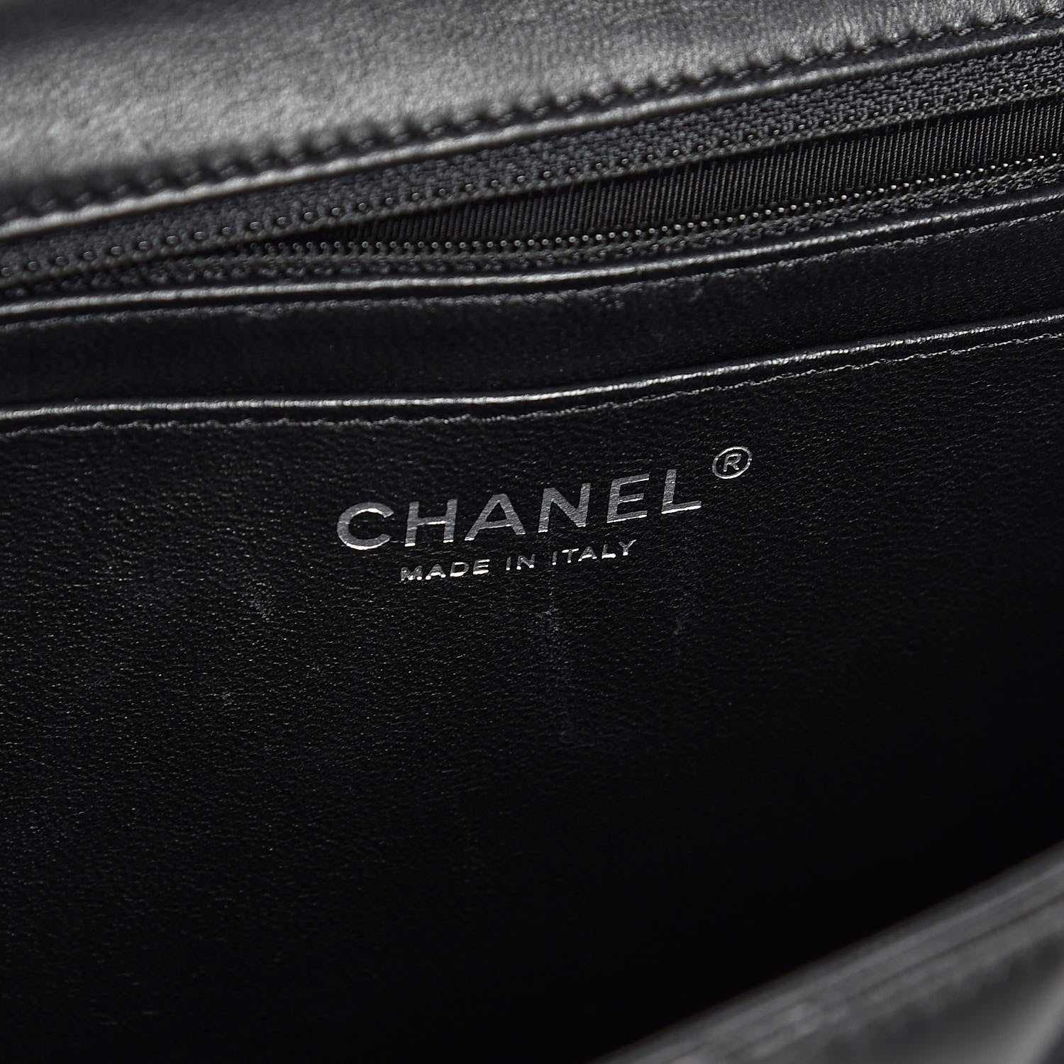 Chanel Lambskin Quilted Large Twist Two Tone Flap Bag Black Beige 7 of 14