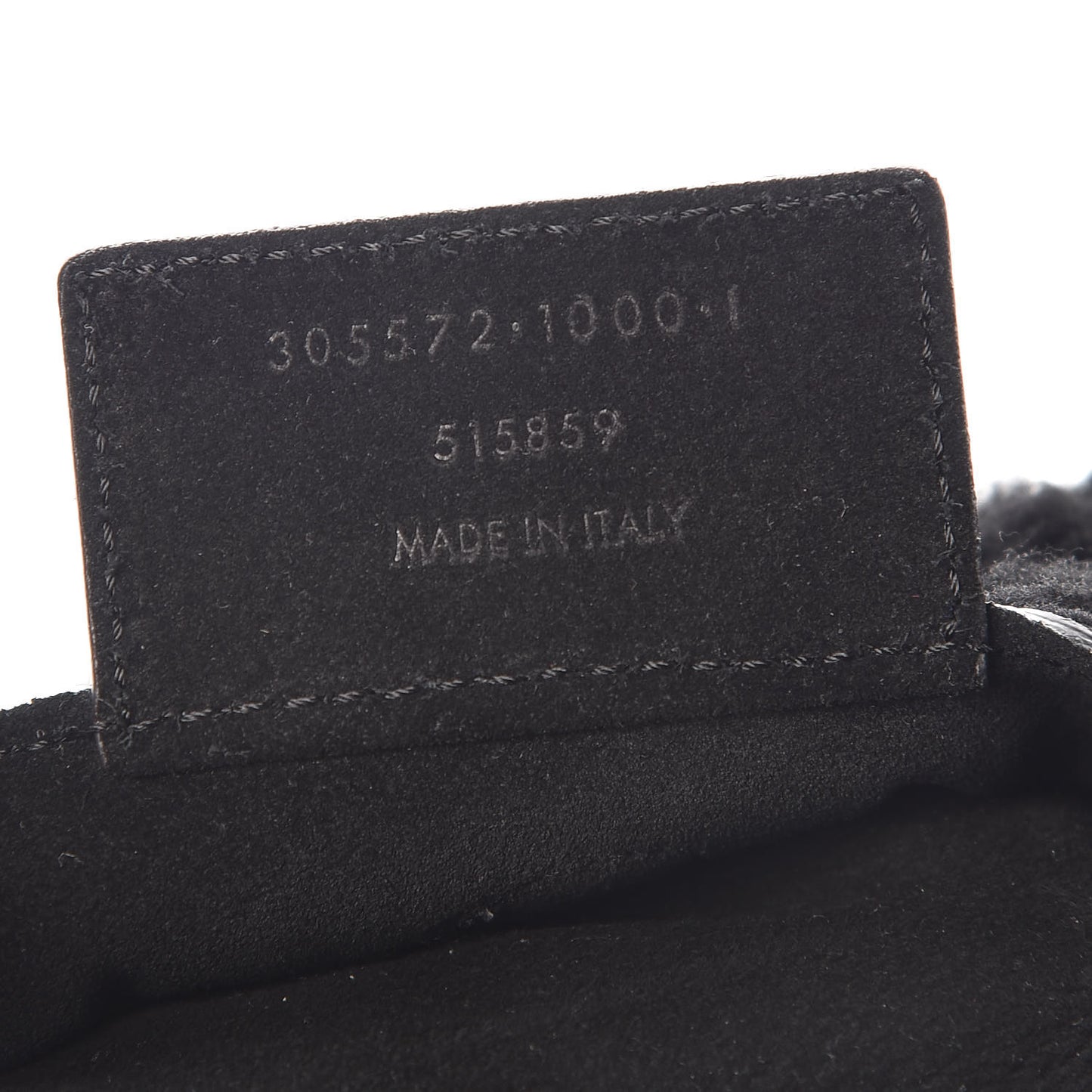 Shearling Suede Classic Silver Hardware Papier Mini A4 Tote Black