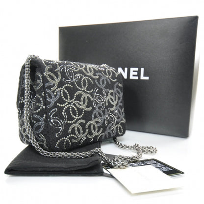 Chanel Tweed Pudong Strass Mini Flap 2 of 11