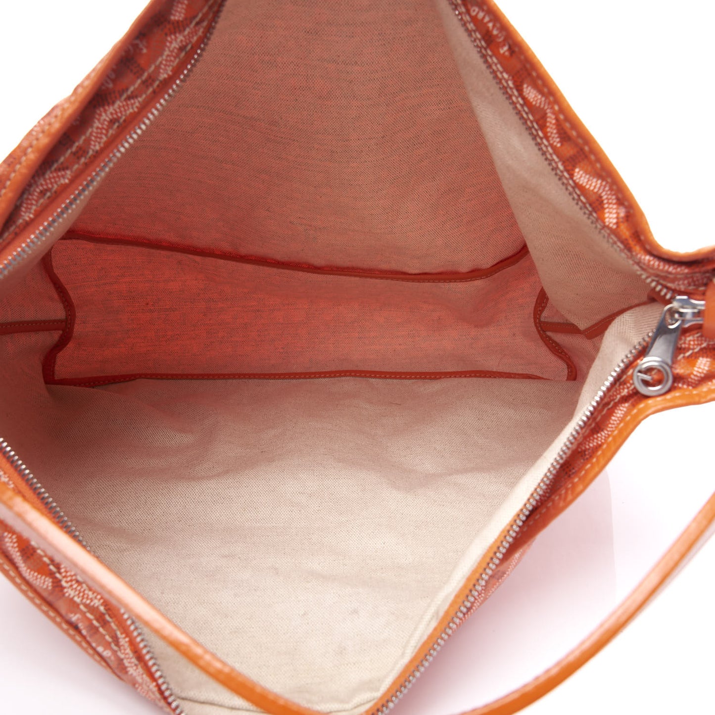 Goyardine Fidji Zip Hobo Orange