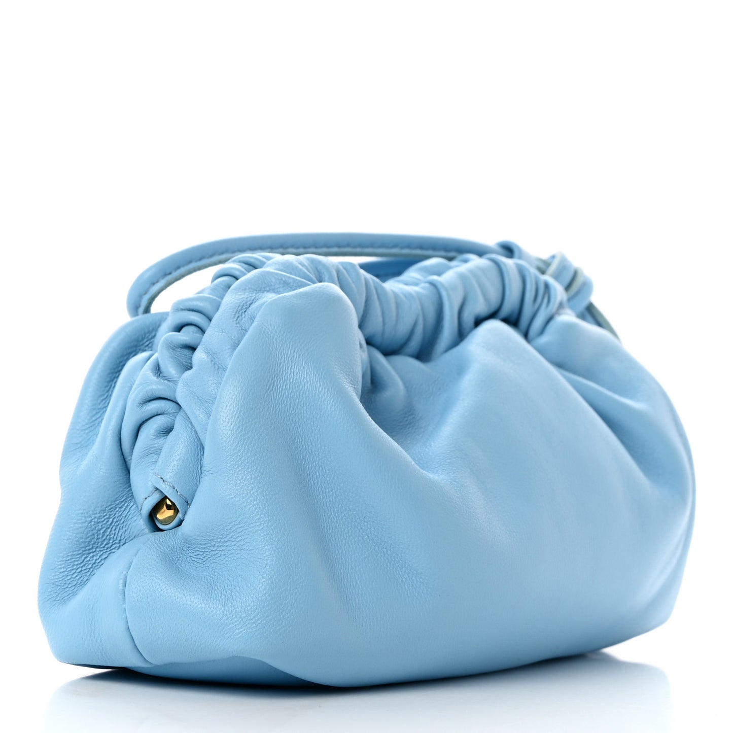 Lambskin Mini Cloud Wristlet Sky