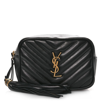 Saint Laurent Calfskin Matelasse Monogram Lou Belt Bag Black 1 of 10