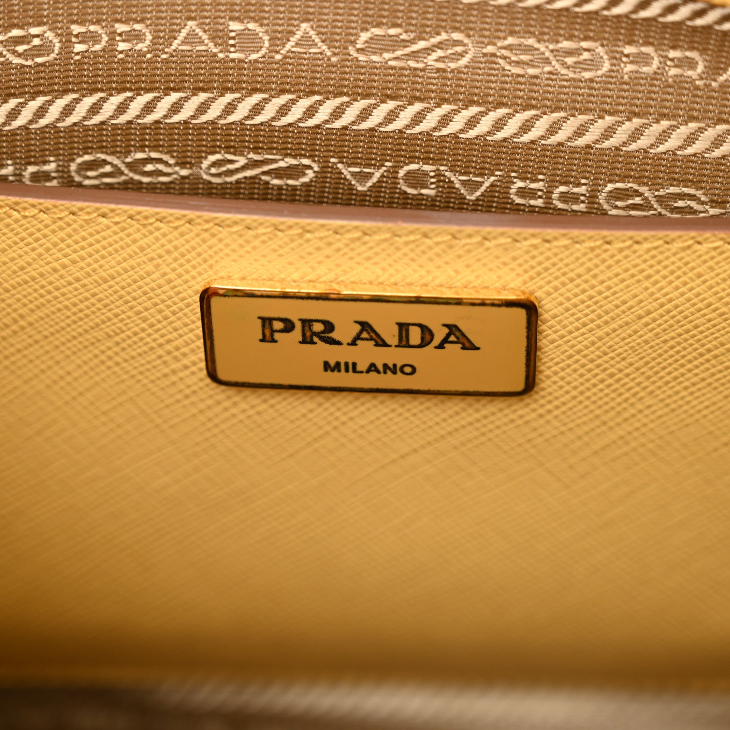 Prada Saffiano Lux Medium Promenade Tote Caramel Ginestra 6 of 14