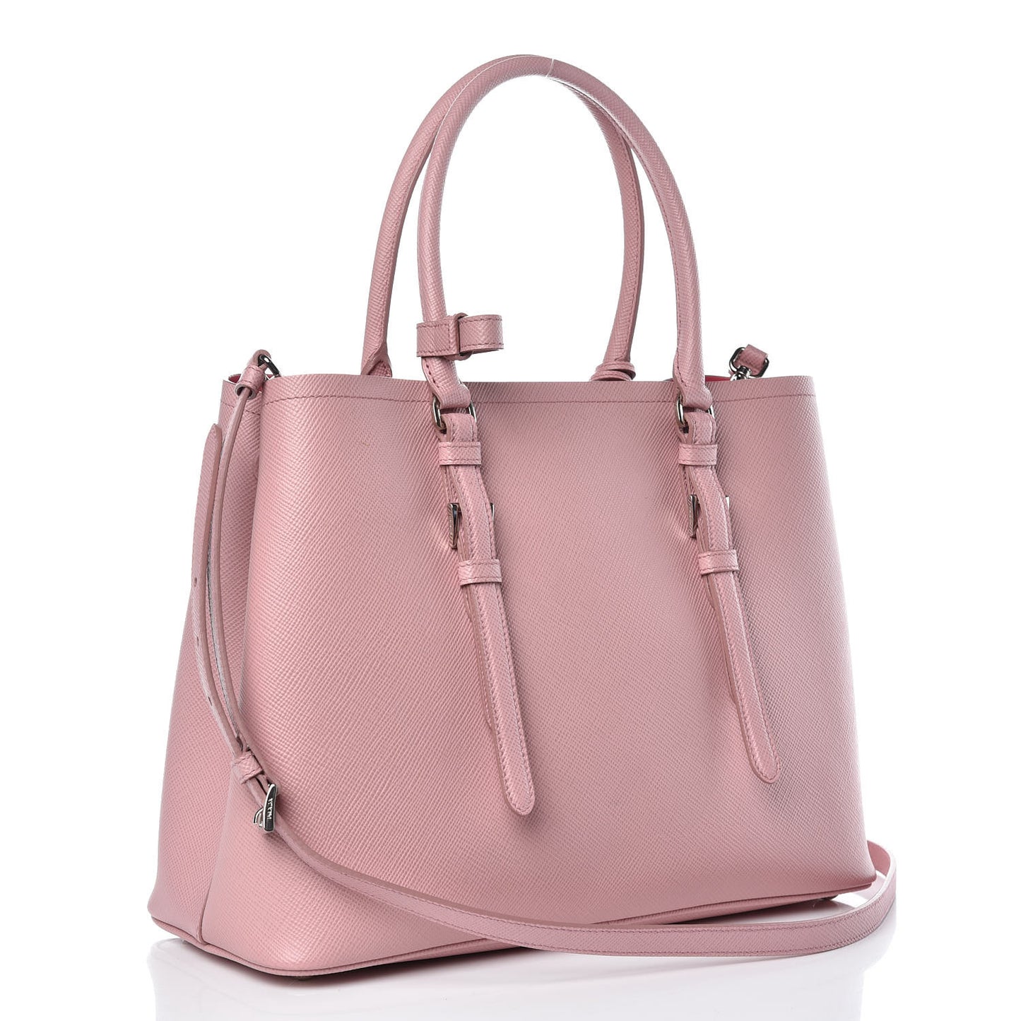 Saffiano Cuir Small Double Handle Tote Pesco