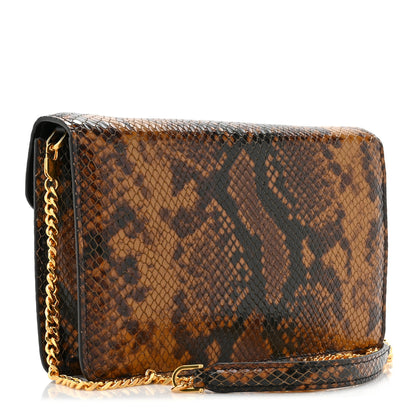 Tom Ford TOM FORD Snakeskin Embossed Mini Whitney Shoulder Bag Caramel 3 of 9