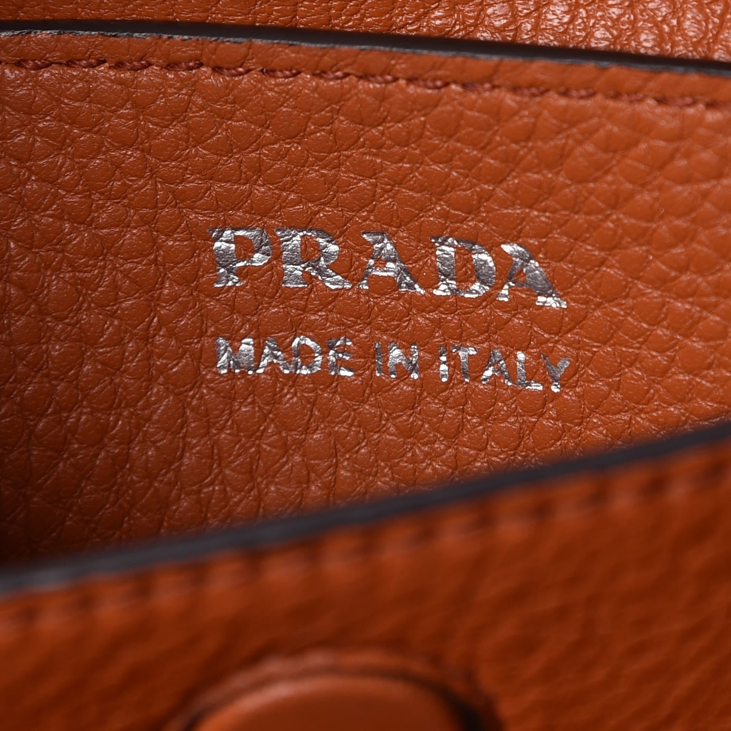 Prada Vitello Daino Small Double Tote Bruciato Rame 6 of 11