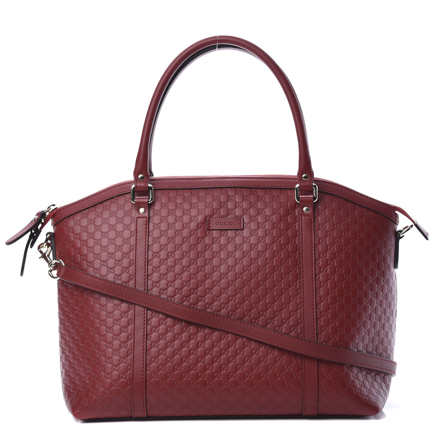 Gucci Soft Microguccissima Dome Satchel Red 1 of 11