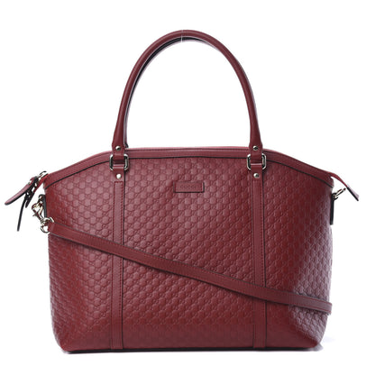 Gucci Soft Microguccissima Dome Satchel Red 1 of 11