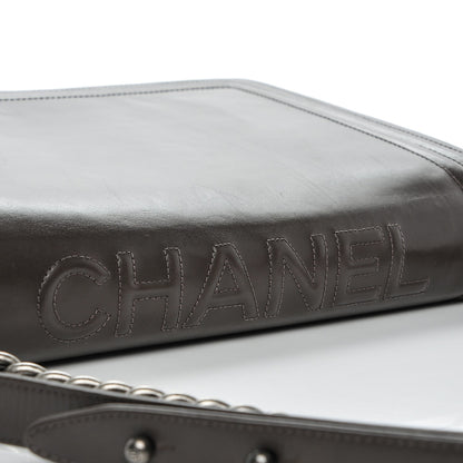 Chanel Glazed Calfskin Large Boy Flap Grey 8 of 9