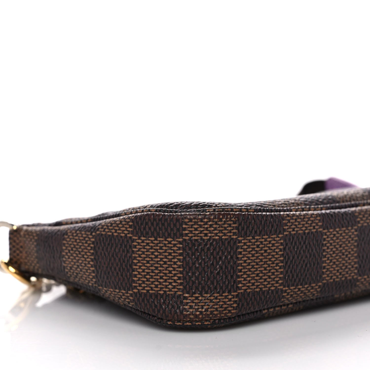 Louis Vuitton Damier Ebene Illustre Mini Pochette Accessories Violet 9 of 12