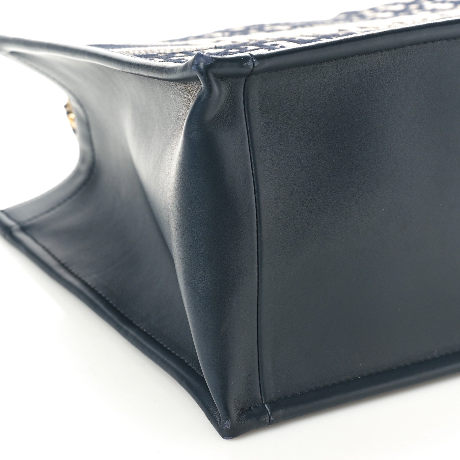 Christian Dior Oblique Calfskin Medium Book Tote With Strap Blue Multicolor 9 of 11
