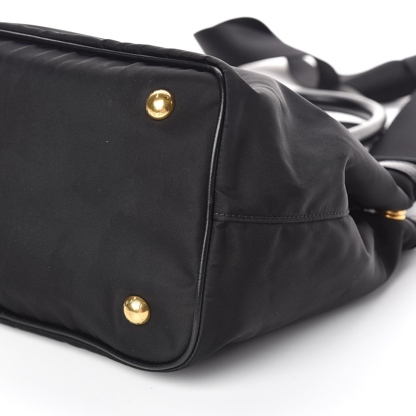 Tessuto Nylon Soft Calf Tote Black