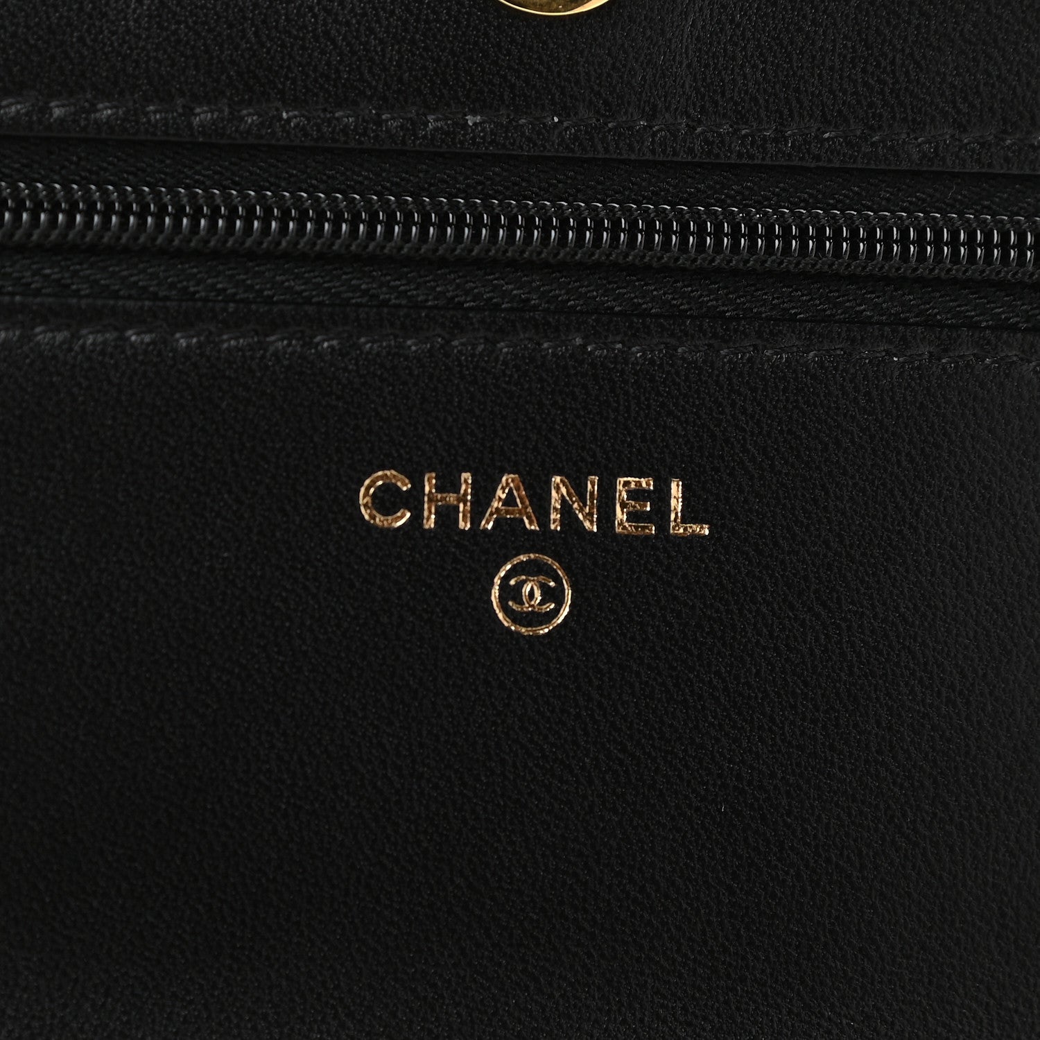 Chanel Lambskin Quilted Wallet On Chain WOC Black 7 of 11