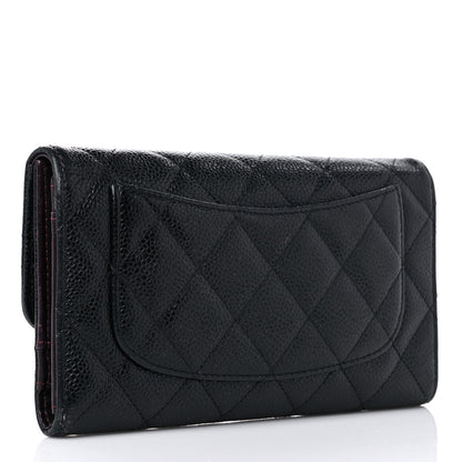 Chanel Caviar Quilted Large Flap Wallet Black 3 of 21