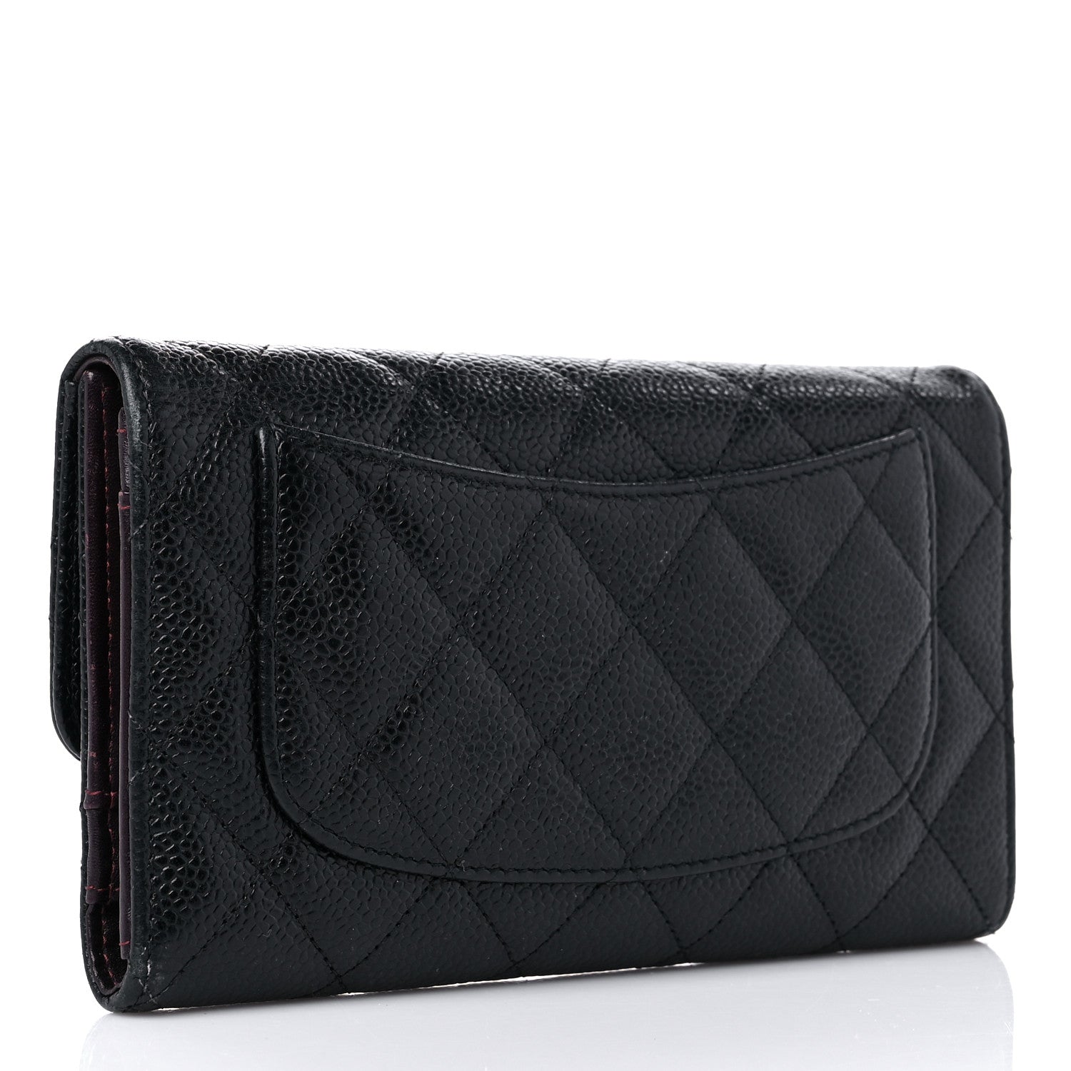 Chanel Caviar Quilted Large Flap Wallet Black 3 of 21