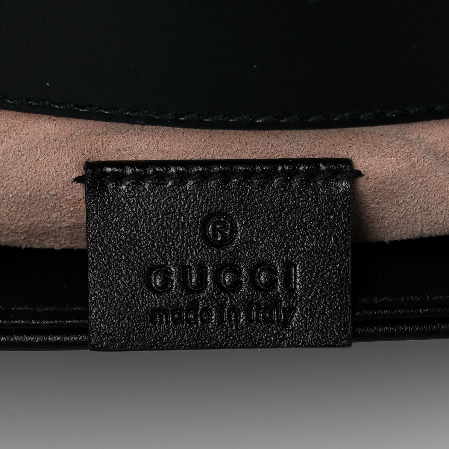Gucci Calfskin Matelasse Mini GG Marmont Top Handle Shoulder Bag Black 6 of 11