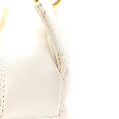 Chanel Caviar Quilted Petit Timeless Tote PTT White 13 of 14