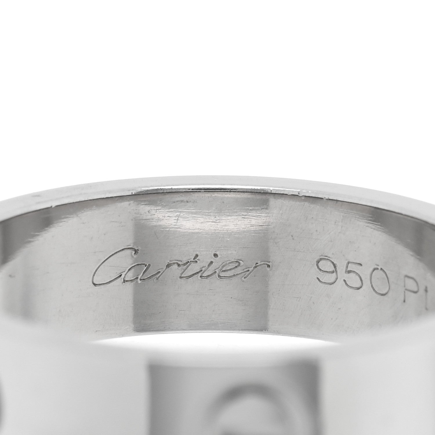 Cartier Platinum 5.5mm LOVE Ring 57 8 4 of 4