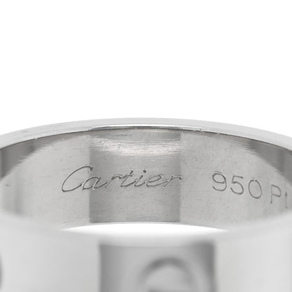 Cartier Platinum 5.5mm LOVE Ring 57 8 4 of 4