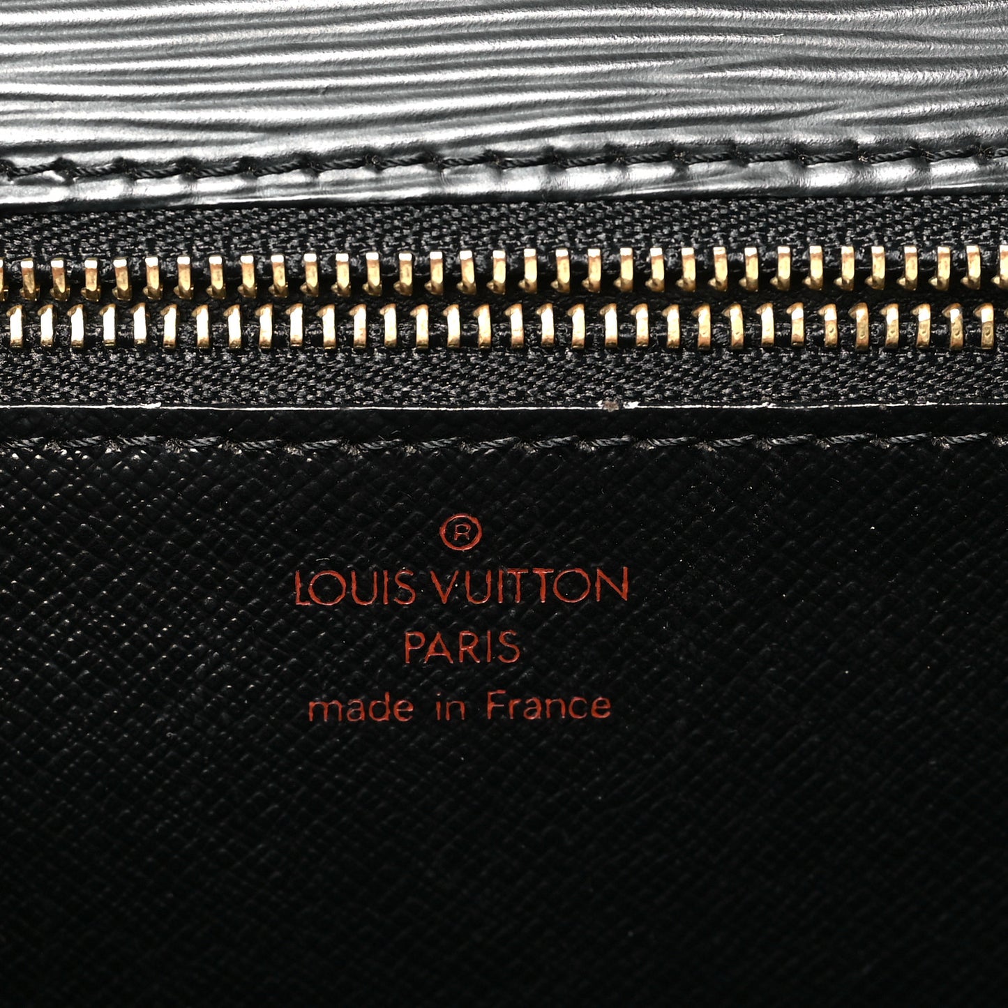 Epi Pochette Sellier Dragonne Clutch Black