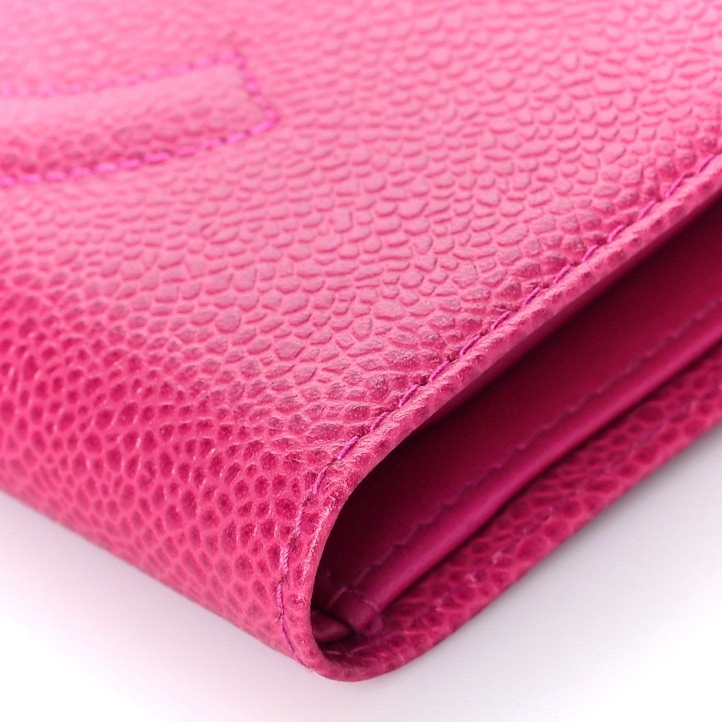 Caviar Timeless CC French Wallet Dark Pink