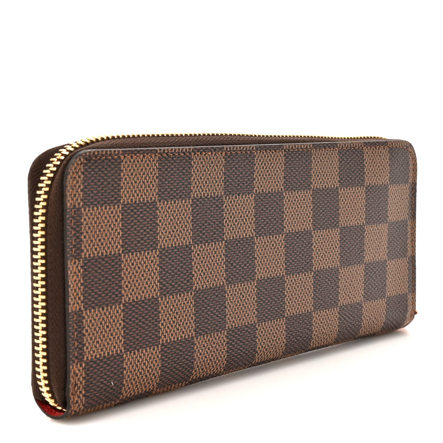 Damier Ebene Clemence Wallet Cherry