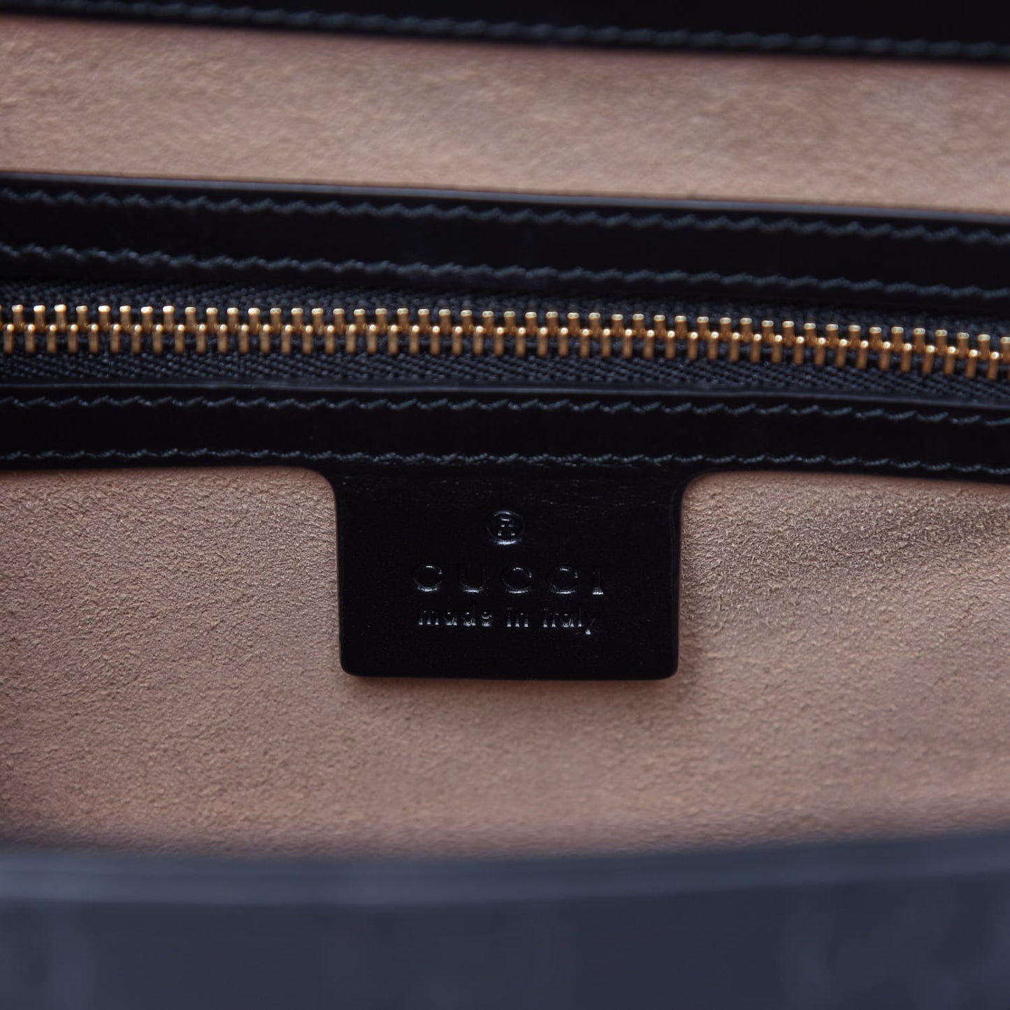 Guccissima Signature Small Padlock Top Handle Bag Black
