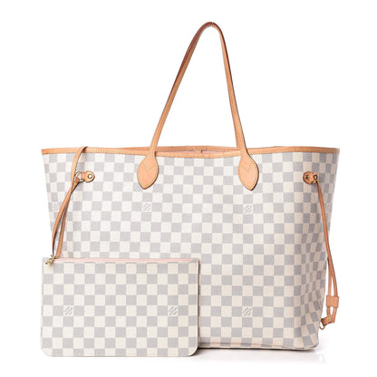 Louis Vuitton Damier Azur Neo Neverfull GM Rose Ballerine 1 of 14