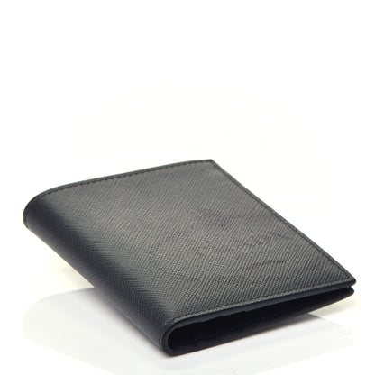Prada Saffiano Logo Bi-Fold Wallet Anthracite 4 of 6