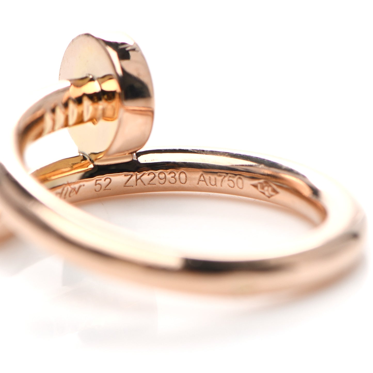 18K Pink Gold Juste Un Clou Ring 52 6