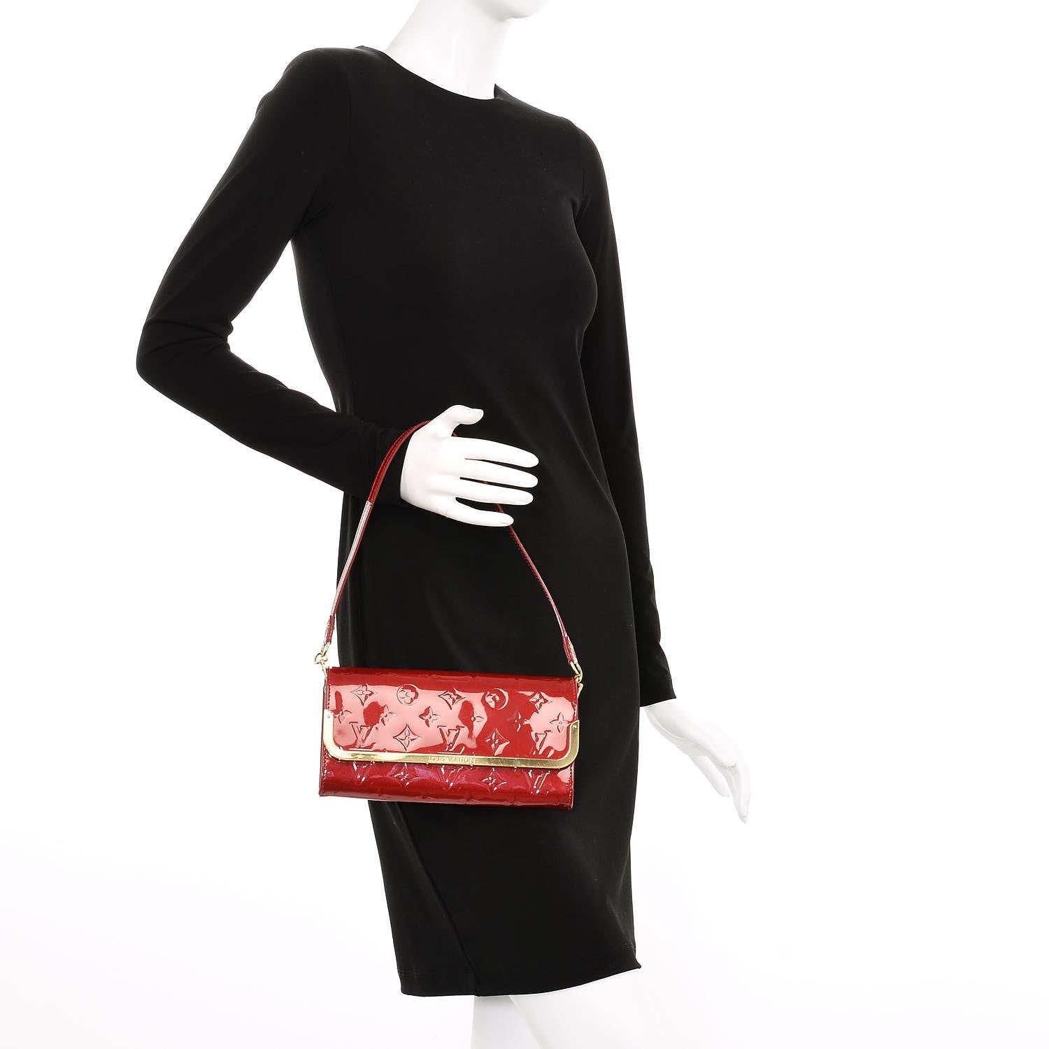 Louis Vuitton Vernis Rossmore MM Pomme D'Amour 2 of 6