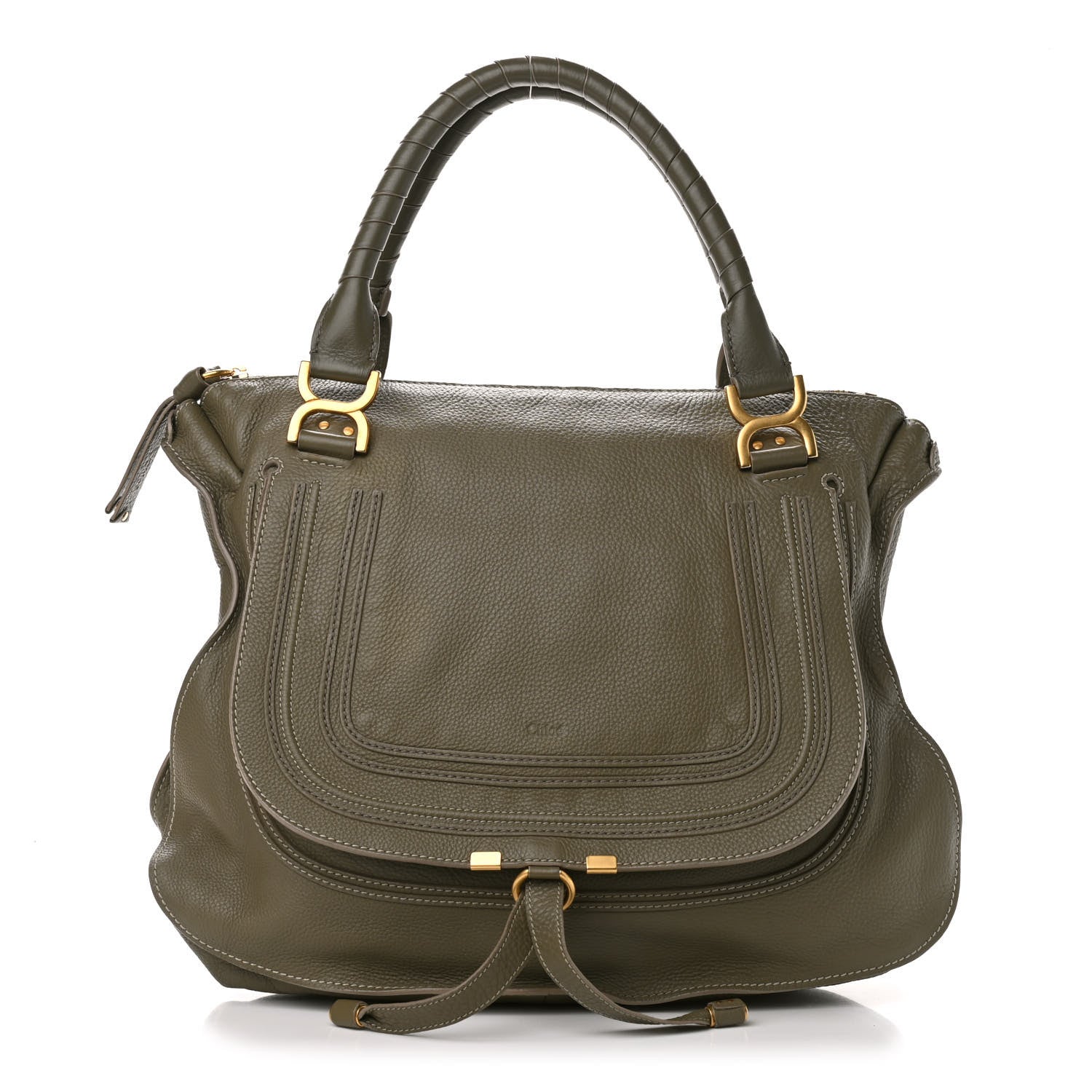 Chloe Calfskin Large Marcie Satchel Clover 1 of 7